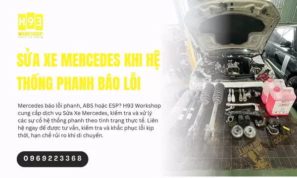 Sửa Xe Mercedes Khi Hệ Thống Phanh Báo Lỗi