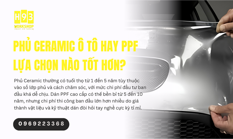 Phủ Ceramic Ô Tô Hay PPF Lựa Chọn Nào Tốt Hơn?