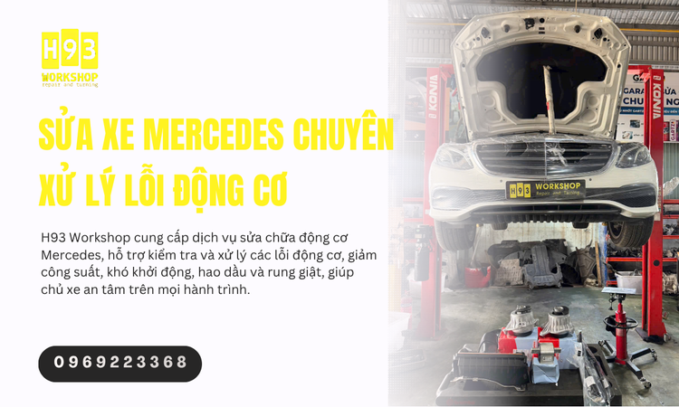 Sửa Xe Mercedes Chuyên Xử Lý Lỗi Động Cơ: Giải Pháp Kỹ Thuật Chi Tiết Cho Xế Cưng