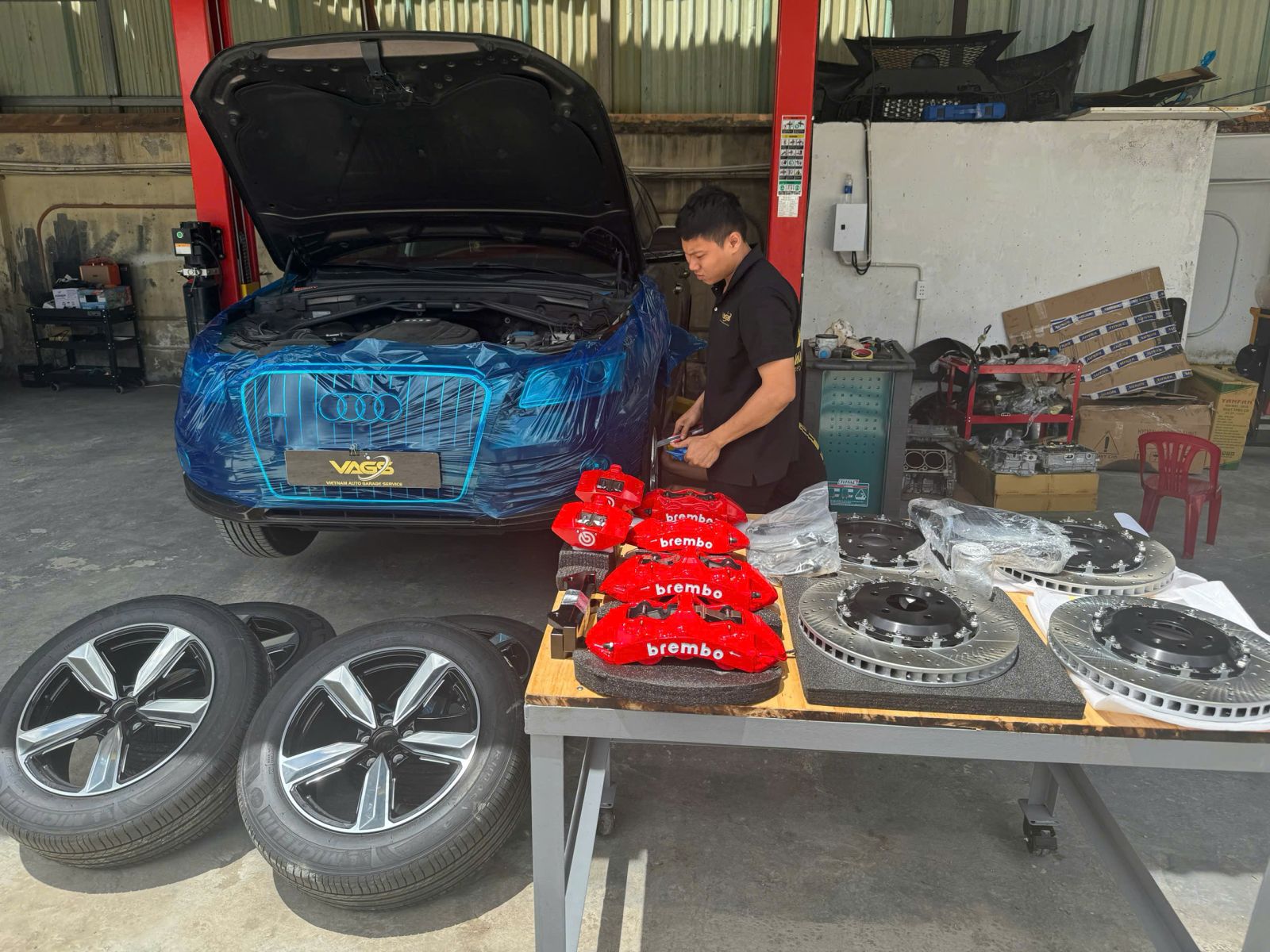 nâng cấp phanh Brembo thủ đức