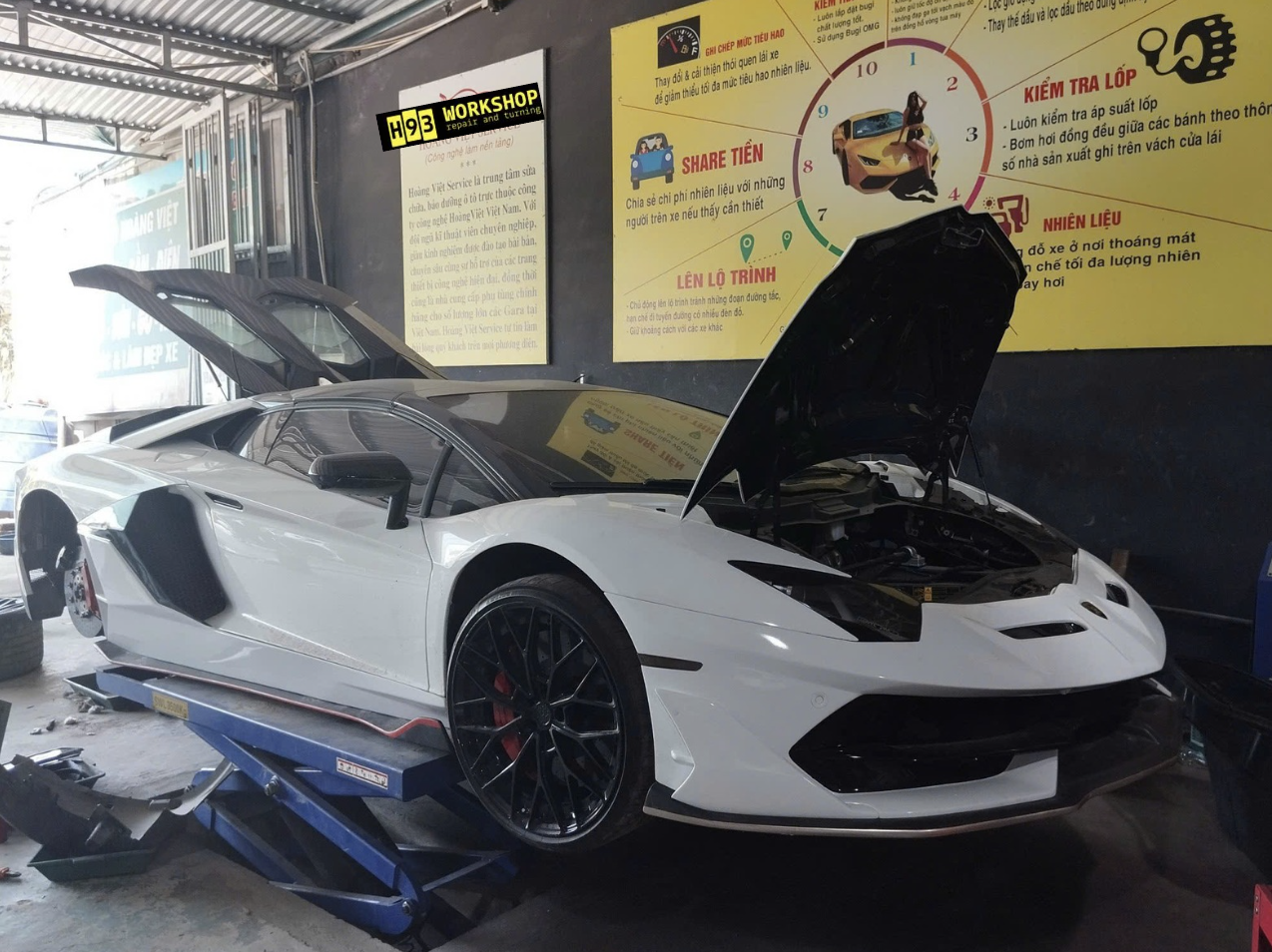 sửa chữa bảo dưỡng lamborghini thủ đức