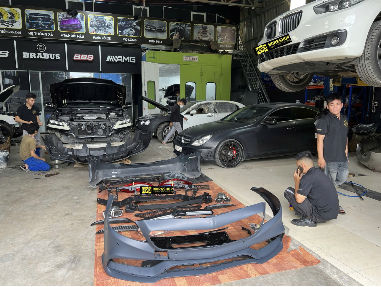 Nâng cấp body mercedes thủ đức