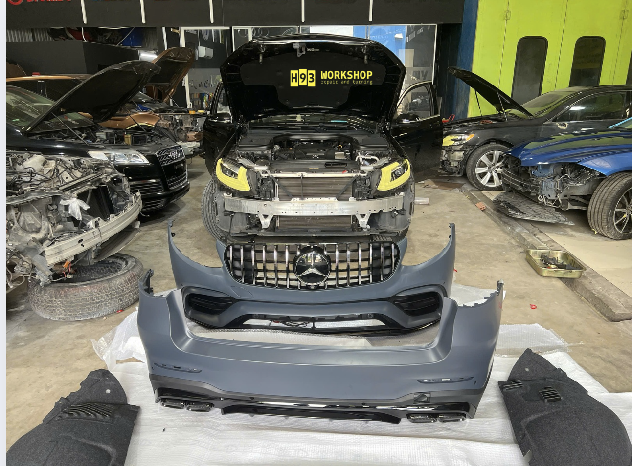 Nâng cấp body mercedes thủ đức